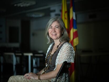 Dolors Feliu, presidenta de la Assemblea Nacional Catalana, el pasado 15 de junio.