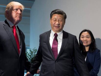 El presidente de Estados Unidos, Donald Trump, y el presidente de China, Xi Jinping, en 2017. 