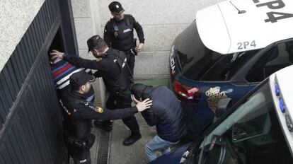 Detenidos en una operación antidroga en el sur de Galicia.
