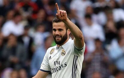 Nacho frente al Sevilla. 