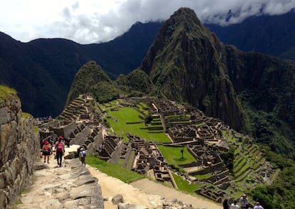 Turistas en Machu Picchu.