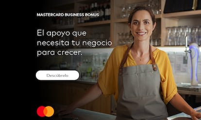 Restaurador apoyado por Mastercard.