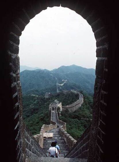 Una vista de la Gran Muralla, en Mutianyu.