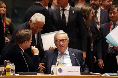 Juncker, a la espera de la reunión en la cumbre de Bruselas. 