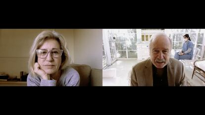 Mercedes Morán y Jaime Vadell en un instante del cortometraje de Pablo Larraín para 'Hecho en casa'