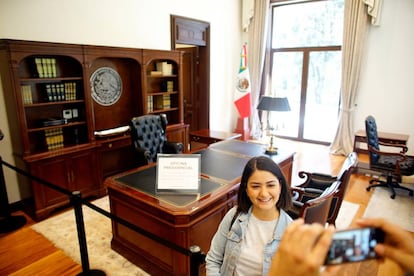 El despacho presidencial en Los Pinos.