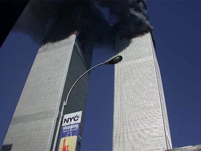 Las Torres Gemelas de Nueva York en el ataque del 11 de septiembre de 2001.