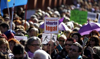 El 'Tren de la libertad', en 2014, a su llegada a Madrid.