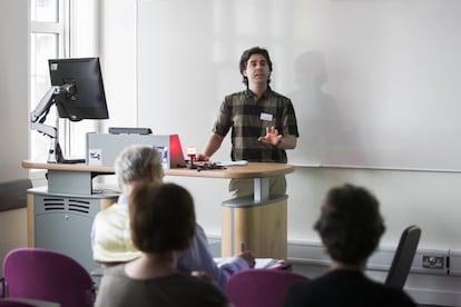 Marcos Centeno, profesor español en la Universidad de Estudios Asiáticos y Orientales, Soas, (Londres). Centeno, como la mayoría de su departamento, teme a las consecuencias del Brexit, a perder su trabajo como investigador en uno de los mejores centros del mundo para los estudios de Japón y Corea.