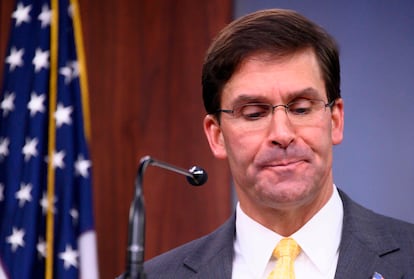 Mark Esper, en Washington en 2019. 