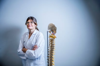 María Madariaga, presidenta de la Sociedad Española del Dolor, en el Hospital HM de Torrelodones.