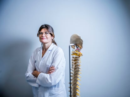 María Madariaga, presidenta de la Sociedad Española del Dolor, en el Hospital HM de Torrelodones.