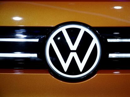 Logo de la marca de coches Volkswagen.