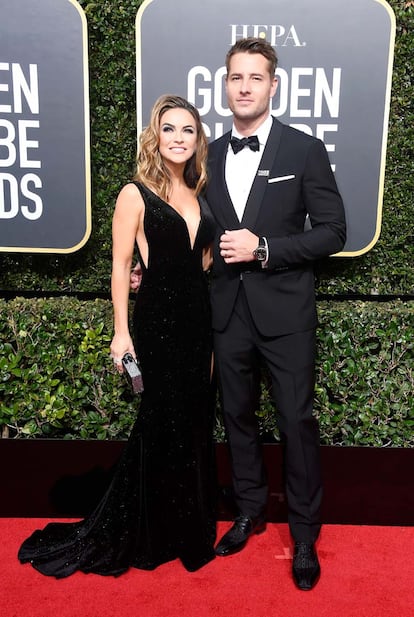 El actor Justin Hartley y su mujer, la también actriz Chrishell Staus.