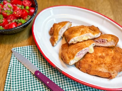 Libritos de jamón y queso