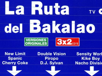 Portada del recopilatorio &#039;La Ruta del Bakalao&#039; (1999, Vale Music).