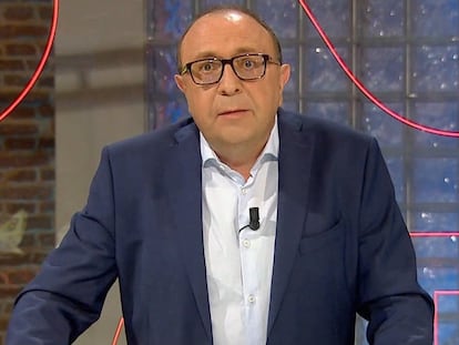 El periodista Teo Lozano, en un programa de La Sexta.