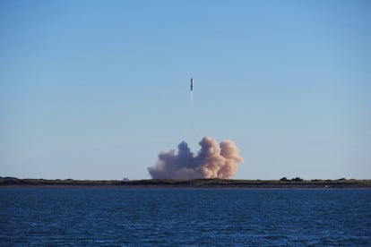 Vuelo de un cohete de la compañía SpaceX