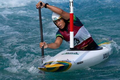 Ana Sátila, que representou o Brasil na canoagem slalom.