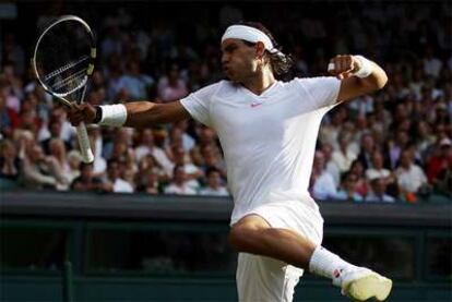 Rafa Nadal, durante el partido ante Haase.