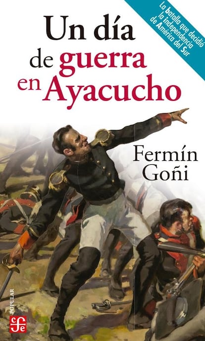 La portada del libro ‘Un día de guerra en Ayacucho’, del escritor Fermín Goñi