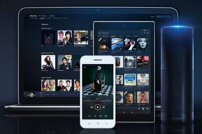 Amazon Music en distintos dispositivos.