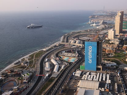 Vista aérea del circuito de Jeddah.