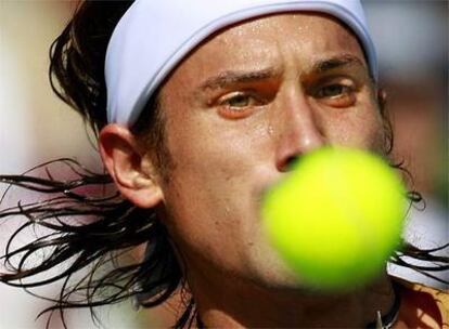 David Ferrer, durante la final