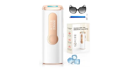 Depiladora sobre fondo blanco.