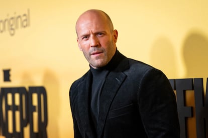 Jason Statham poses for photographers upon arrival at the UK premiere of the film 'The Beekeeper' on Wednesday, Jan. 10, 2024 in London.