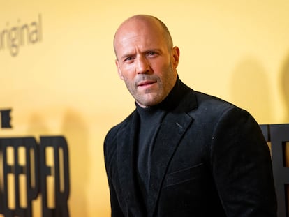 Jason Statham poses for photographers upon arrival at the UK premiere of the film 'The Beekeeper' on Wednesday, Jan. 10, 2024 in London.