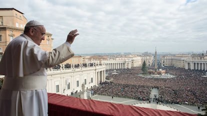 O Papa, na celebração do Natal.