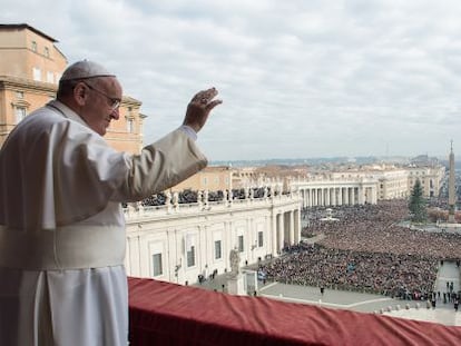 O Papa, na celebração do Natal.