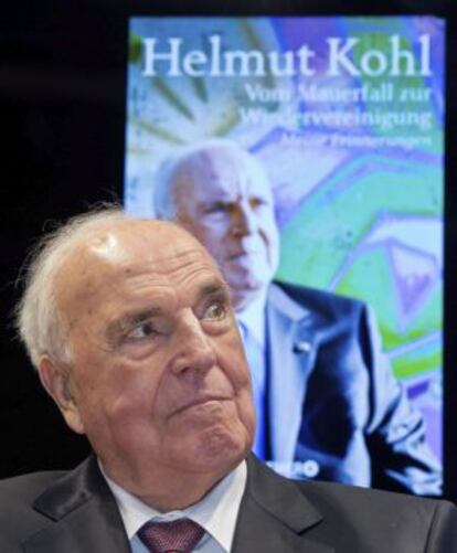 Helmut Kohl, en la presentaci&oacute;n &#039;De la ca&iacute;da del Muro a la reunificaci&oacute;n&#039;. 