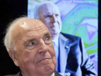 Helmut Kohl, en la presentaci&oacute;n &#039;De la ca&iacute;da del Muro a la reunificaci&oacute;n&#039;. 