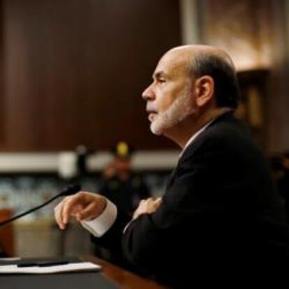 Ben Bernanke, presidente de la Reserva Federal, durante una comparecencia en el Congreso.