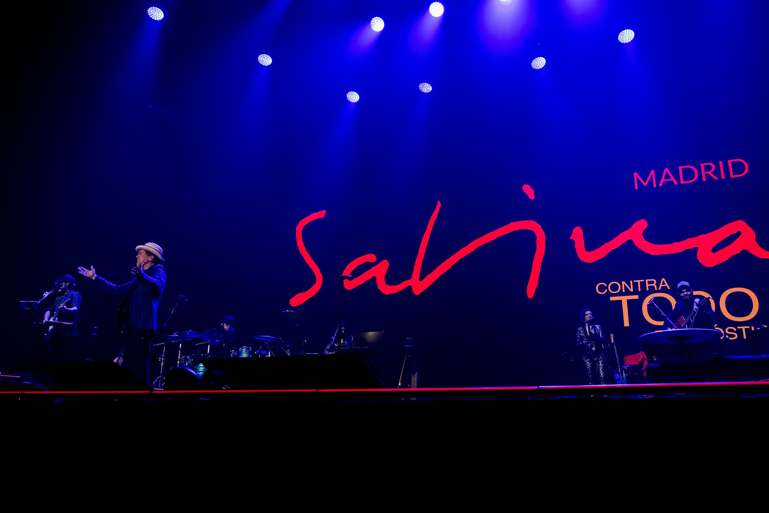Joaquín Sabina en el escenario del WiZink Center de Madrid.