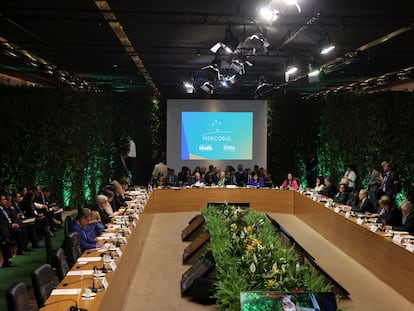 Finance and foreign ministers gather during the 63rd Summit of Heads of State of MERCOSUR and Associated States, in Rio de Janeiro, Brazil December 6, 2023.