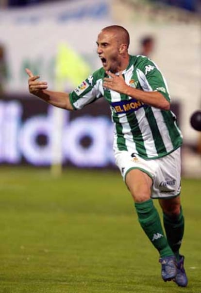 Dani celebra su gol en la final de Copa.