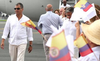 El presidente de Ecuador, Rafael Correa, este miércoles.
