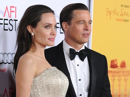 Angelina Jolie y Brad Pitt en el estreno de 'By the sea' en 2015.