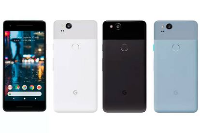 Diseño de los nuevos Google Pixel 2