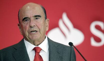 El presidente del Santander, Emilio Botín.