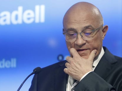 El presidente de Banco Sabadell, Josep Oliu.