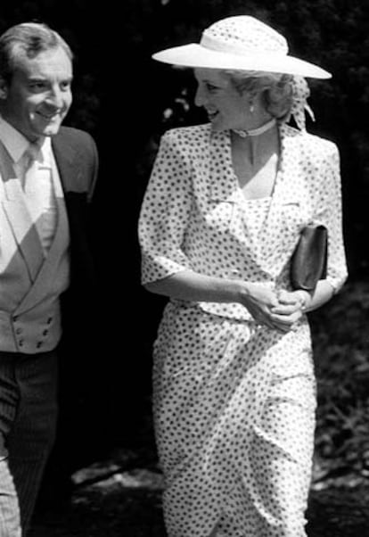 Barry Mannakee y Diana de Gales, en una imagen de 1985.