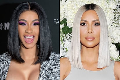 Cardi B y Kim Kardashian se asemejan más en cada nueva aparición, operación tras operación.