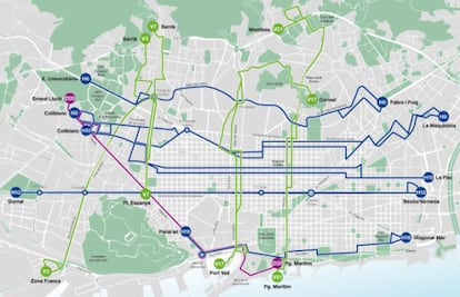 Nuevo mapa del autobús rápido