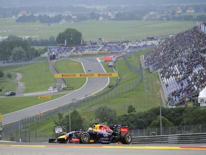 El piloto alemán Sebastian Vettel en el circuito de Red Bull de Spielberg (Austria).