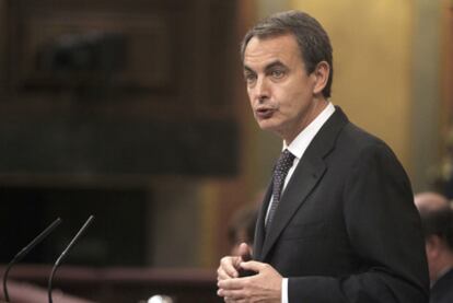 Zapatero, durante el debate del estado de la nación del pasado junio.