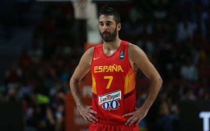 Juan Carlos Navarro, tras caer ante Francia en el Mundial de 2014.